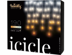 Twinkly Twinkly Icycle - Sople 190 LED AWW złote + srebrne