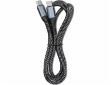 Kábel USB 2.0 typ C | USB 2.0 typ C 100W | QC 3.0| PD | 1.5m | Czarny