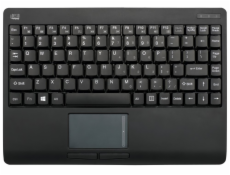 Adesso WKB-4110UB/ bezdrátová klávesnice 2,4GHz/ mini/ touchpad/ USB/ černá/ US layout