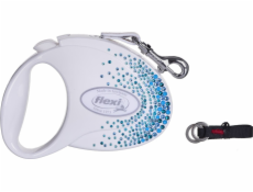 FLEXI Glam Splash Ocean with Swarovski crystals M - Dog Retractable lead - 5 m - white