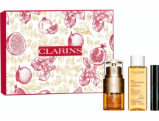 Clarins CLARINS SET (DVOJITÉ SÉRUM EYE 20ML + TOTAL ČISTIACI OLEJ 50ML + MASCARA SUPRA LIFT &amp; CURL 3ML)