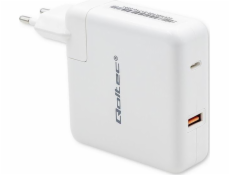 Qoltec Charger Gan Fast 108W 5-20V | 3-4.7a | USB C | Biely