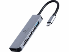 Gembird A-CM-COMBO6-02 notebook dock/port replicator Wired USB 3.2 Gen 1 (3.1 Gen 1) Type-C Grey