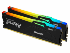 KINGSTON FURY Beast Black RGB XMP 64GB DDR5 6000MHz CL40 / DIMM / Kit 2x 32GB