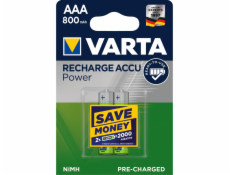 10x2 Varta Rechargeble Accu NiMH 800 mAh Micro VPE Inner Box