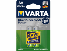 10x2 Varta Rechargeable Accu NiMh 2100 mAh Mignon VPE InnerB.