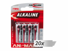 20x4 Ansmann alkalicke Mignon AA LR 6 red-line