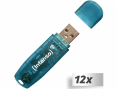 12x1 Intenso Rainbow Line    4GB USB stick 2.0