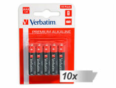 10x10 Verbatim Alkaline Batterie Micro AAA LR 03            49874