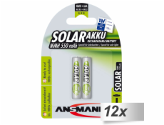 12x2 Ansmann maxE NiMH aku Micro AAA 550 mAh SOLAR