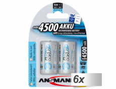 6x2 Ansmann maxE NiMH aku Baby C 4500 mAh          5035352