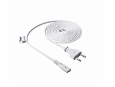 Akyga napájecí kabel 1.5m/250V/CEE 7/16-IEC C7 - bílá