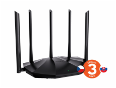 Tenda TX2 Pro AX1500 WiFi6 Router, 1x GWAN, 3x GLAN, IPv6, 5x 6dBi anténa, WPA3, CZ App