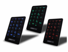 AMEI Keyboard AM-KN101B Professional Letter Blue Illuminated digital keypad