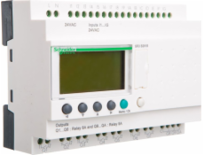 Inteligentní modulární relé Schneider Electric Zelio Logic - 24 I/O - 24 V AC - Hodiny - Displej SR3B261B