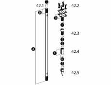 ELKO-BIS Kompletná zemná tyč fi20 pozink 3m (2x1,5m) ELKONOMIC 41.10.1 B OG - 94181002