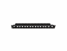 19 patchpanel AMPARO pro 24 keystone SFA/SFB neosazený, 1U