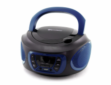 Přehrávač Roadstar, CDR-365U/BLue, přenosný, CD/MP3, rádio PLL, USB, AUX IN, CD, displej, výstup na sluchátka, 2x2 W