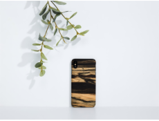 MAN&WOOD SmartPhone case iPhone XS Max biely ebony black