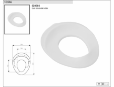 Sedátko WC detské T 3546 biele