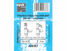 Tesnenie sifónu umývadla Alcaplast DN40-9 ks