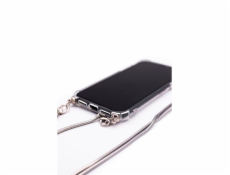 Xiaomi Redmi 8 Silicone TPU Transparent with Necklace Strap Silver