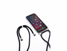 Samsung A30s Case with rope Black Transparent