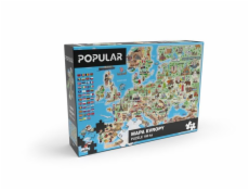 Puzzle Popular - Mapa Evropy, 160 ks - CZ