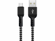 Kábel USB C fast charge 2.4A MCE482 Czarny