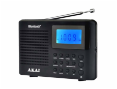 Rádio AKAI, APR-400, přenosné, bluetooth, AM/FM, 3xAAA