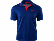 HI-TEC Pánske Polo Site modrá potlač/vysoké riziko červené s. XL