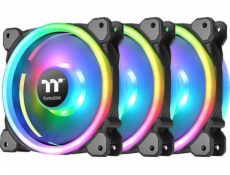Wentylator Thermaltake Ring Trio 14 LED RGB Plus 3-pack + Hub (CL-F077-PL14SW-A)
