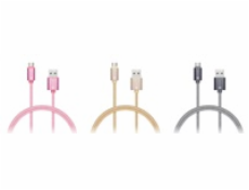 CONNECT IT Wirez Premium Metallic micro USB - USB, rose gold, 1m