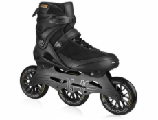 Spokey SHIFFTY PRO Kožené kolečkové brusle, černé, ABEC11 Carbon, vel. 41