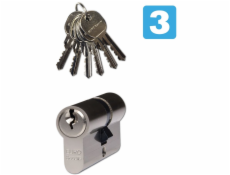 Vložka bezpečnostná 30+30 EURO Secure nikel - 6 kľúčov / TB3