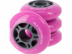 Nils Extreme PU 72x24 82A Pink Wheels (4 ks) Nils Extreme