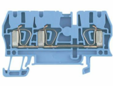 Weidmuller 3-Wire Rail Connector 2,5mm2 modrá (1608550000)