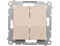 KONTAKT-SIMON Cross Connector Simon 54 Double 10AX 250V Cream (DW7/2,01/41)