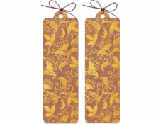 Karta Cozywood Wooden Golden Flowers