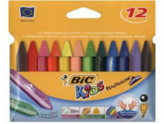 BIC Candle Crayons Bic Kids Plastridcor Triangle Box 12 PCS - 829773