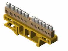 Elektro-Plast upínací pás pro 12-stopový žlutý TH35 LZ-12/ż (0921-01)