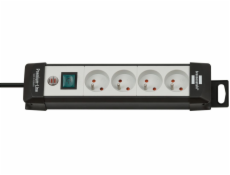 Brennenstuhl Premium-line Power Strip 4 Sockets 1,8 m White and Black (001549990000)