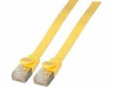 EFB Patchcord Flat U / FTP, kat. 6A, PVC, 1,5 m, žlutá