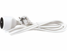 Prodlužovací kabel EMOS se zemí 1 bílý 3M zásuvka (P0113)
