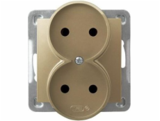 Ospel Inception Socket Double Gold Metallic (GP-2yr/M/28)