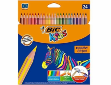 BIC Eco Evolution Stripes 18+6 barev (950525)