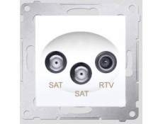 Kontakt - Simon Simon54 SAT/SAT/SATV ALE/RTV STOP BIELE - DASK2.01/11