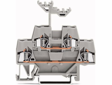 WAGO 2-SOREY 2,5 mm2 šedá železnice (280-519)