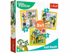 Trefl Puzzle 3in1 Celkem je veselý (34850)