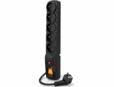 ACAR F5 Power Strip 5 hnízda 2,5 m černá (W2052)